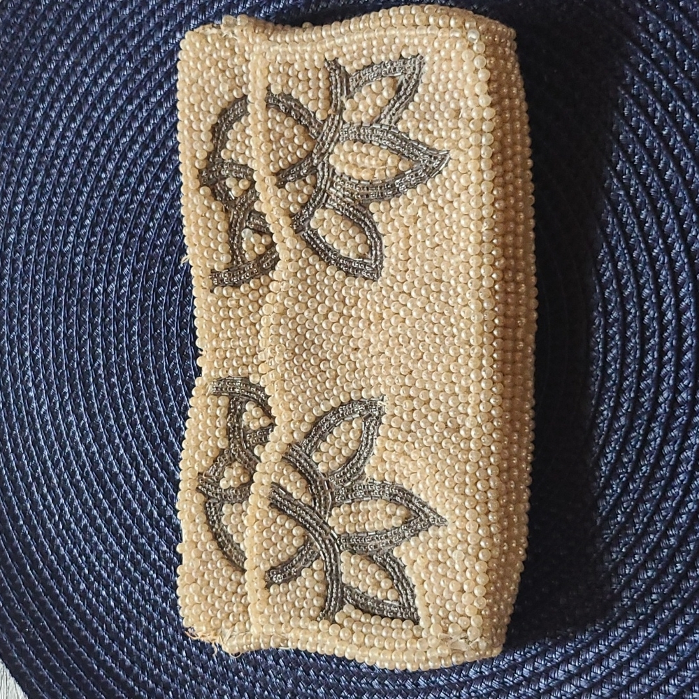 Vintage hand beaded purse